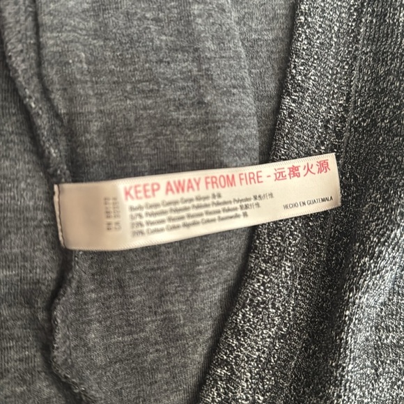 FREE PEOPLE BEACH FP Bicoastal Heather Gray Duster Cardigan Sz L‎ Casual Relaxed - Picture 10 of 10